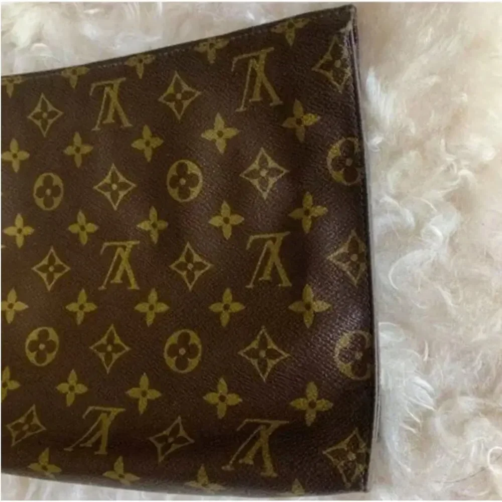 Louis Vuitton Vintage Brown Monogram Toiletry Pouch
